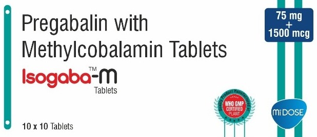 Pregabalin with Methylcobalamin Tablets Isogaba-M
