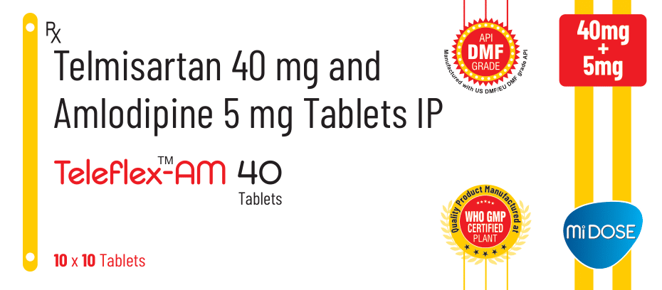 Teleflex-AM 40 mg + 5 mg Tablets